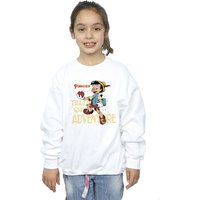 Pinocchio Girl's Tales Of Adventure Sweatshirt in White | Size: 9 Years
