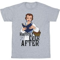 Beauty And The Beast Boy's Happily Ever After Reading T-Shirt in Grey | Size: 12-13 Years