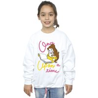 Beauty And The Beast Girl's Once Upon A Time Belle Sweatshirt in White | Size: 7-8 Years