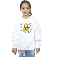 Winnie The Pooh Girl's Flip Flip Flip Sweatshirt in White | Size: 12-13 Years