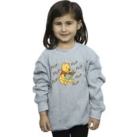 Winnie The Pooh Girl's Flip Flip Flip Sweatshirt in Grey | Size: 9 Years