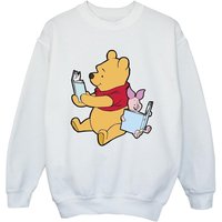 Winnie The Pooh Girl's Reading Sweatshirt in White | Size: 9 Years