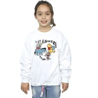 Winnie The Pooh Girl's Let The Adventure Begin Sweatshirt in White | Size: 9 Years