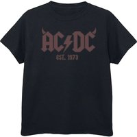 AC/DC Boy's Horn Logo T-Shirt in Black | Size: 9 Years