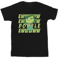 Inside Out Girl's Eww Cotton T-Shirt in Black | Size: 5-6 Years