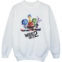 Inside Out Girl's Poster Sweatshirt in White | Size: 5-6 Years