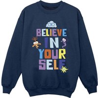Inside Out Girl's Believe In Yourself Sweatshirt in Navy | Size: 3-4 Years