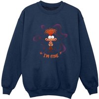 Inside Out Boy's I´m Fine Sweatshirt in Navy | Size: 5-6 Years