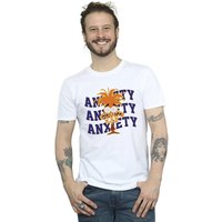 Inside Out Boy's Anxiety Cotton T-Shirt in White | Size: 7-8 Years