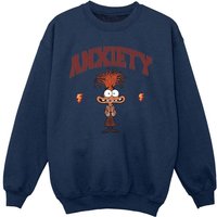 Inside Out Girl's Anxiety Collegiate Sweatshirt in Navy | Size: 3-4 Years