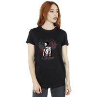 Supernatural Women's Join The Hunt Wings Cotton Boyfriend T-Shirt in Black | Size: 3XL
