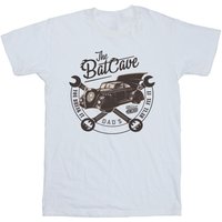 Batman Girl's Batcave Car Cotton T-Shirt in White | Size: 5-6 Years