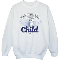 Star Wars Girl's A Most Impressive Child Sweatshirt in White | Size: 9 Years