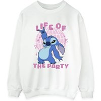 Lilo & Stitch Women's Life Of The Party Sweatshirt in White | Size: Medium