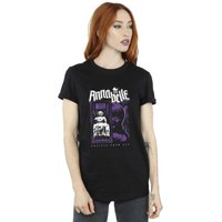 Annabelle Women's Doll Poster Cotton Boyfriend T-Shirt in Black | Size: 3XL