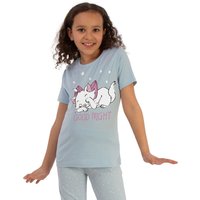 Good Night Stars Short Sleeved Long Pyjama Set Blue