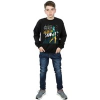 Elf Boy's Yellow Snow Sweatshirt in Black | Size: 3-4 Years