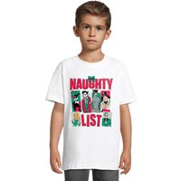 Batman Boy's Naughty List Cotton T-Shirt in White | Size: 12-13 Years