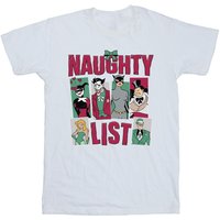 Batman Girl's Naughty List T-Shirt in White | Size: 9 Years