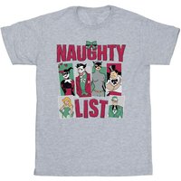 Batman Girl's Naughty List T-Shirt in Grey | Size: 9 Years