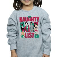 Batman Girl's Naughty List Sweatshirt in Grey | Size: 9 Years
