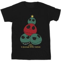 The Nightmare Before Christmas Boy's Christmas Tree Cotton T-Shirt in Black | Size: 3-4 Years