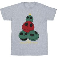 The Nightmare Before Christmas Boy's Christmas Tree T-Shirt in Grey | Size: 3-4 Years