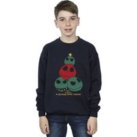The Nightmare Before Christmas Boy's Christmas Tree Sweatshirt in Navy | Size: 3-4 Years