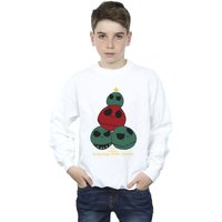 The Nightmare Before Christmas Boy's Christmas Tree Sweatshirt in White | Size: 7-8 Years
