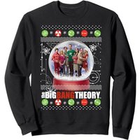 The Big Bang Theory Girl's Snow Globe Christmas Sweatshirt in Black | Size: 9 Years