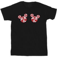 Disney Girl's Mickey Mouse Candies Cotton T-Shirt in Black | Size: 9 Years