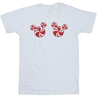Disney Girl's Mickey Mouse Candies Cotton T-Shirt in White | Size: 3-4 Years