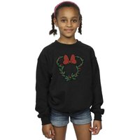 Girl's Minnie Mouse Wreath Sweatshirt in | Size: 7-8 Years