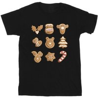Winnie The Pooh Girl's Gingerbread Cotton T-Shirt in Black | Size: 3-4 Years