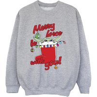 Star Wars Boy's Merry Force Be With You Sweatshirt in Grey | Size: 5-6 Years