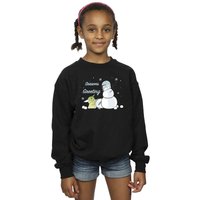 Star Wars Girl's Seasons Greetings Sweatshirt in Black | Size: 7-8 Years