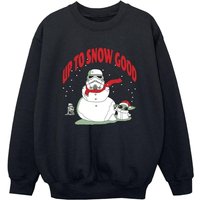 Star Wars Boy's Up To Snow Good Sweatshirt in Black | Size: 7-8 Years