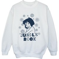 Jungle Book Boy's Mowgli Flowers Sweatshirt in White | Size: 3-4 Years