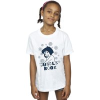 Jungle Book Girl's Mowgli Flowers T-Shirt in White | Size: 3-4 Years