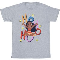 Moana Girl's Ho Ho Ho T-Shirt in Grey | Size: 12-13 Years