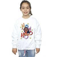 Moana Girl's Ho Ho Ho Sweatshirt in White | Size: 3-4 Years