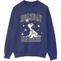 101 Dalmatians Women's Holiday Cheer Sweatshirt in Navy | Size: 5XL