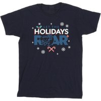 The Lion King Boy's Holidays Roar Cotton T-Shirt in Navy | Size: 5-6 Years