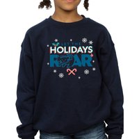 The Lion King Girl's Holidays Roar Sweatshirt in Navy | Size: 9 Years