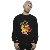 The Lion King Men's Ho Ho Ho Sweatshirt in Black | Size: Large