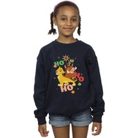The Lion King Girl's Ho Ho Ho Sweatshirt in Navy | Size: 7-8 Years