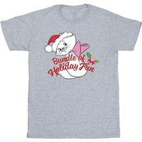 The Aristocats Girl's Holiday Fun T-Shirt in Grey | Size: 7-8 Years