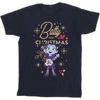 Vampirina Girl's Cotton Christmas T-Shirt in Navy | Size: 5-6 Years