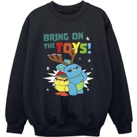 Disney Boy's Bring On The Toys Sweatshirt in Black | Size: 5-6 Years