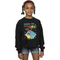 Disney Girl's Bring On The Toys Sweatshirt in Black | Size: 3-4 Years